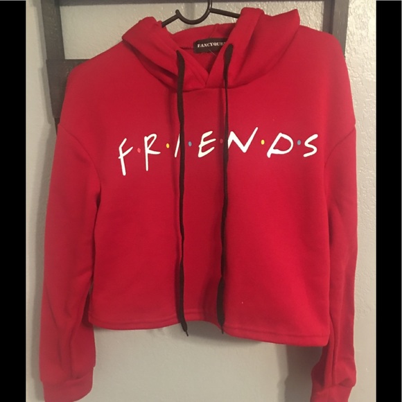 Fancyqube Tops - F•R•I•E•N•D’•S• Crop Top Sweat Shirt